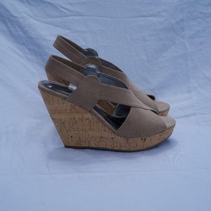 Carlos by Carlos Santana Moneta Wedges in Taupe